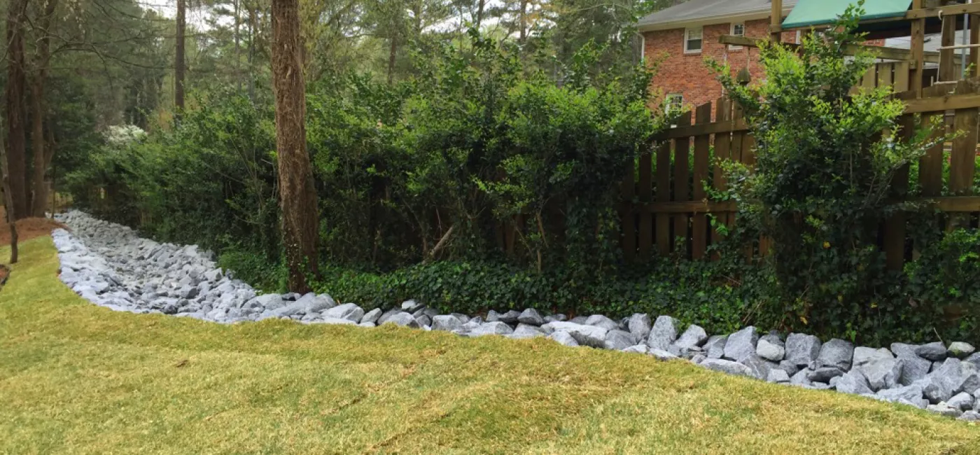 Rip Rap Drainage Ditch restoration